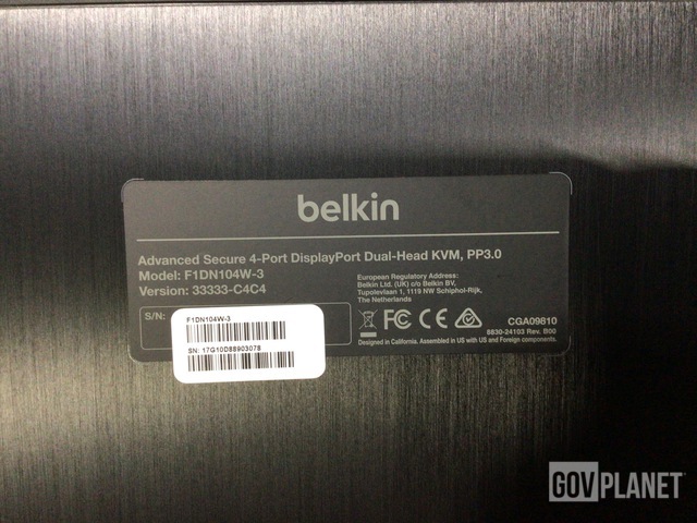 6) Belkin F1DN104W-3 Advanced Secure 4 