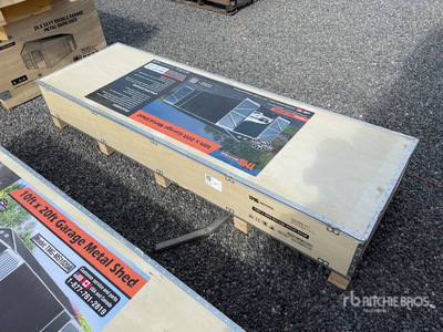 2022 TMG MS1020A 10 ft x 20 ft Garage Metal Shed (Unused)