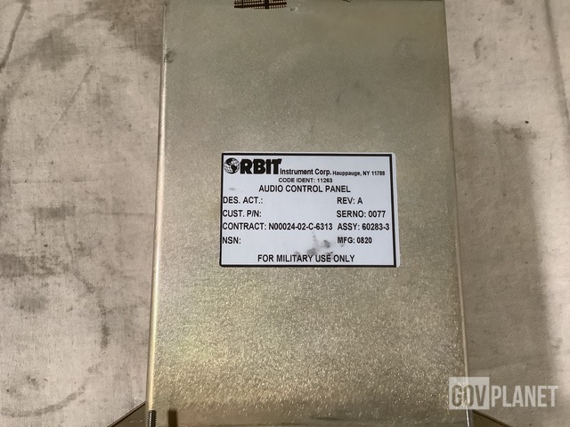 Surplus Orbit Instrument 60283-3 Audio Control Panel in North Las Vegas ...