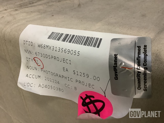 Surplus (1) LCD Projector, (1) Aviation Headset, (2) Radio  