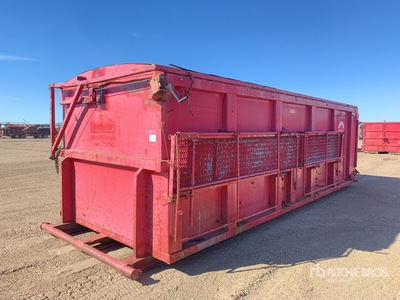 Custombuilt 23 ft Skid-Mounted Waste Container