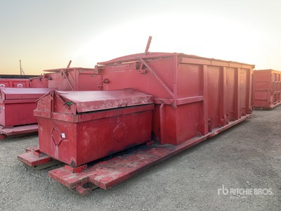 Custombuilt 26 ft Skid-Mounted Waste Container