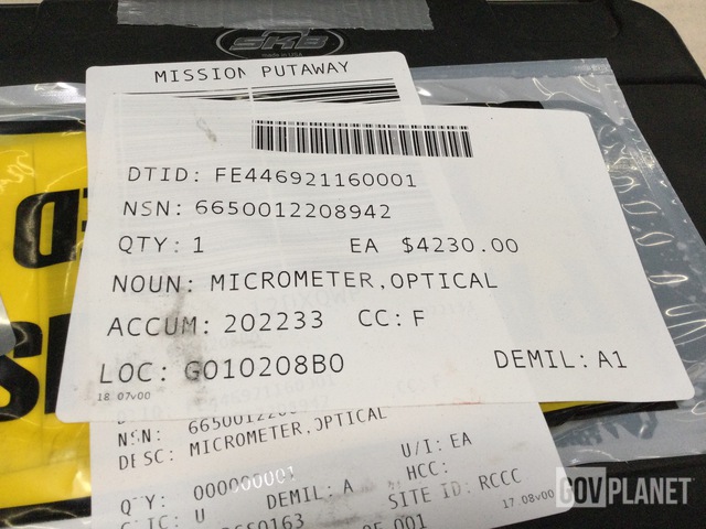 Surplus John Chadwick 8400K Optical Micrometer in North Las Vegas ...