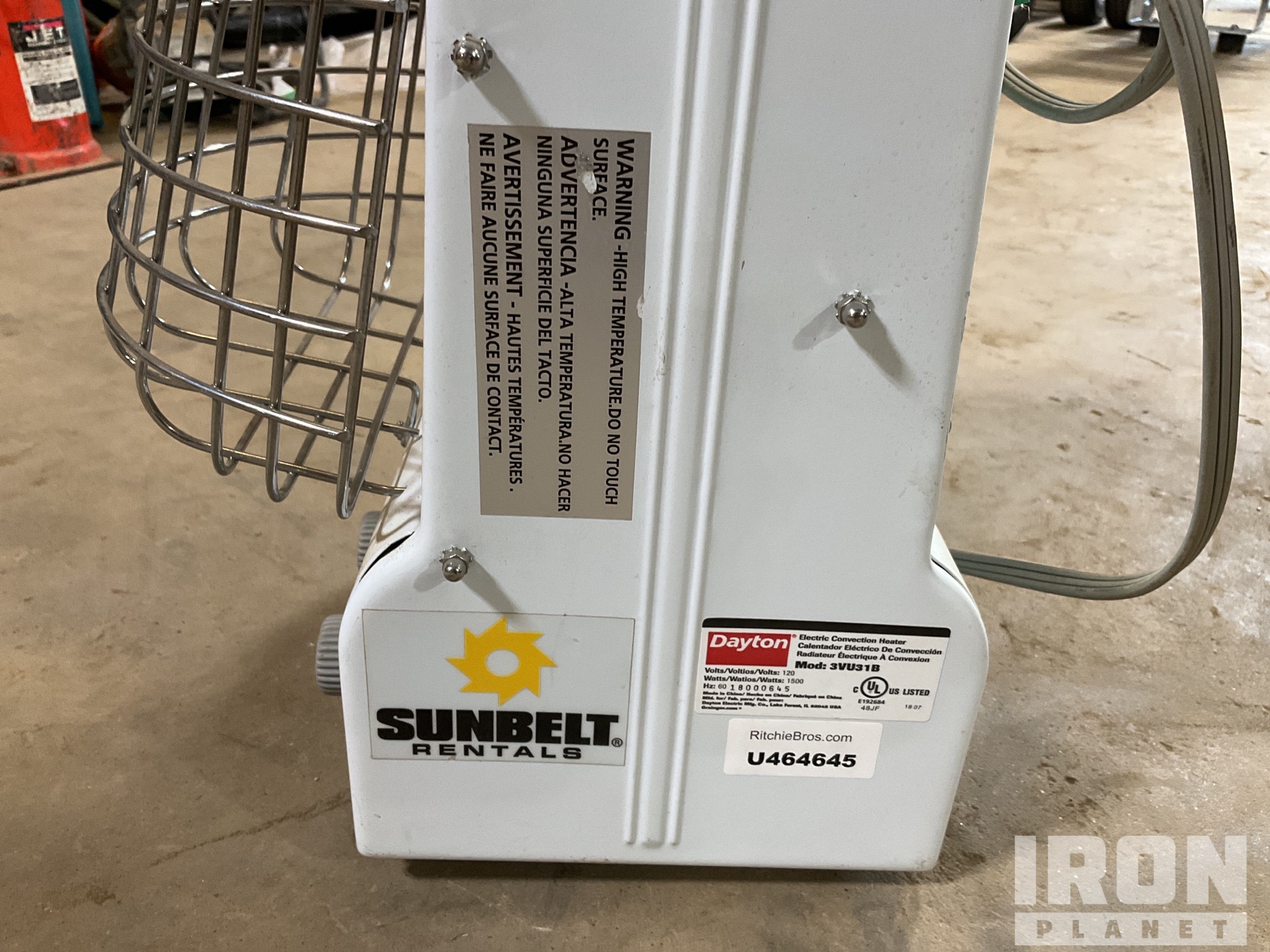2019 Dayton 3VU31B Electric Space Heater in Charlottesville, Virginia,  United States (IronPlanet Item #7690213)