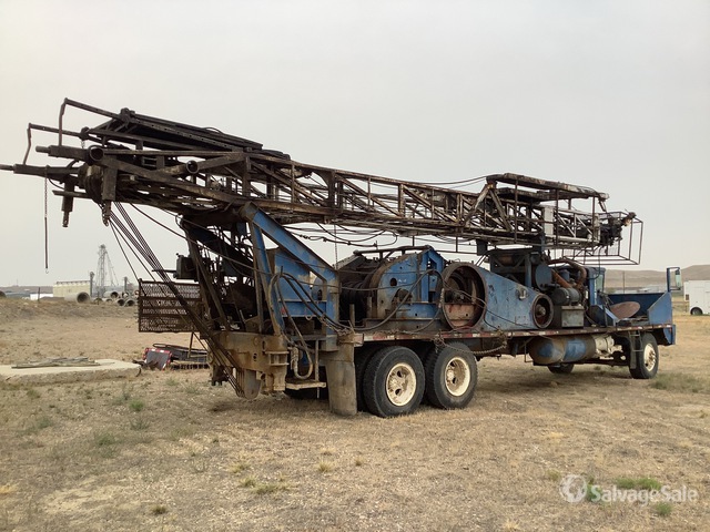 Cardwell Workover Drilling Rig in Shelby, Montana, United States ...