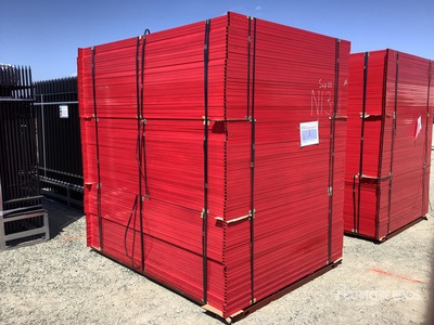 Quantity of (90) 8 ft x 6 ft Temporary Site Fence (Unused)