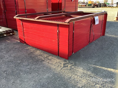 Quantity of (30) 8 ft x 6 ft Powder Coated Temporary Site Fence (Unused)