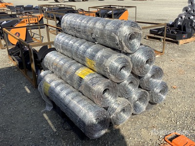 Quantity of (10) BYT FFC762 330 ft x 4 ft 2 in Galvanized Fencing (Unused)
