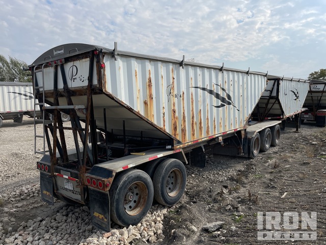 2009 Lode King Prestige Tri/A Super B-Train Hopper Bottom w/Pup Grain ...