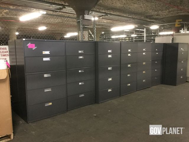 Metal Five Drawer Lateral File Cabinets Quantity 15 W 070 In