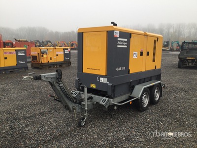 2014 Atlas Copco QAS80 80 kVA Mobile Generator Set (Inoperable)