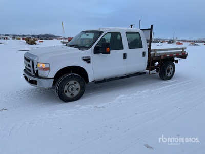 2008 Ford F-350 XLT 4x4 Crew Cab Flatbed Truck