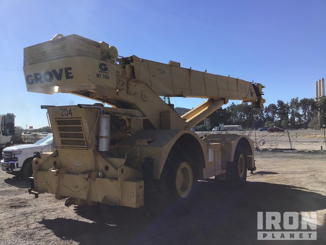 1995 Grove RT-75-S 50 ton 4x4x4 Rough Terrain Crane in Marana, Arizona ...