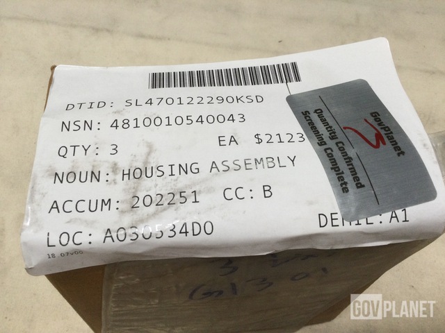 Surplus (3) Eaton Aerospace 35452 Housing Assemblies in North Las Vegas ...