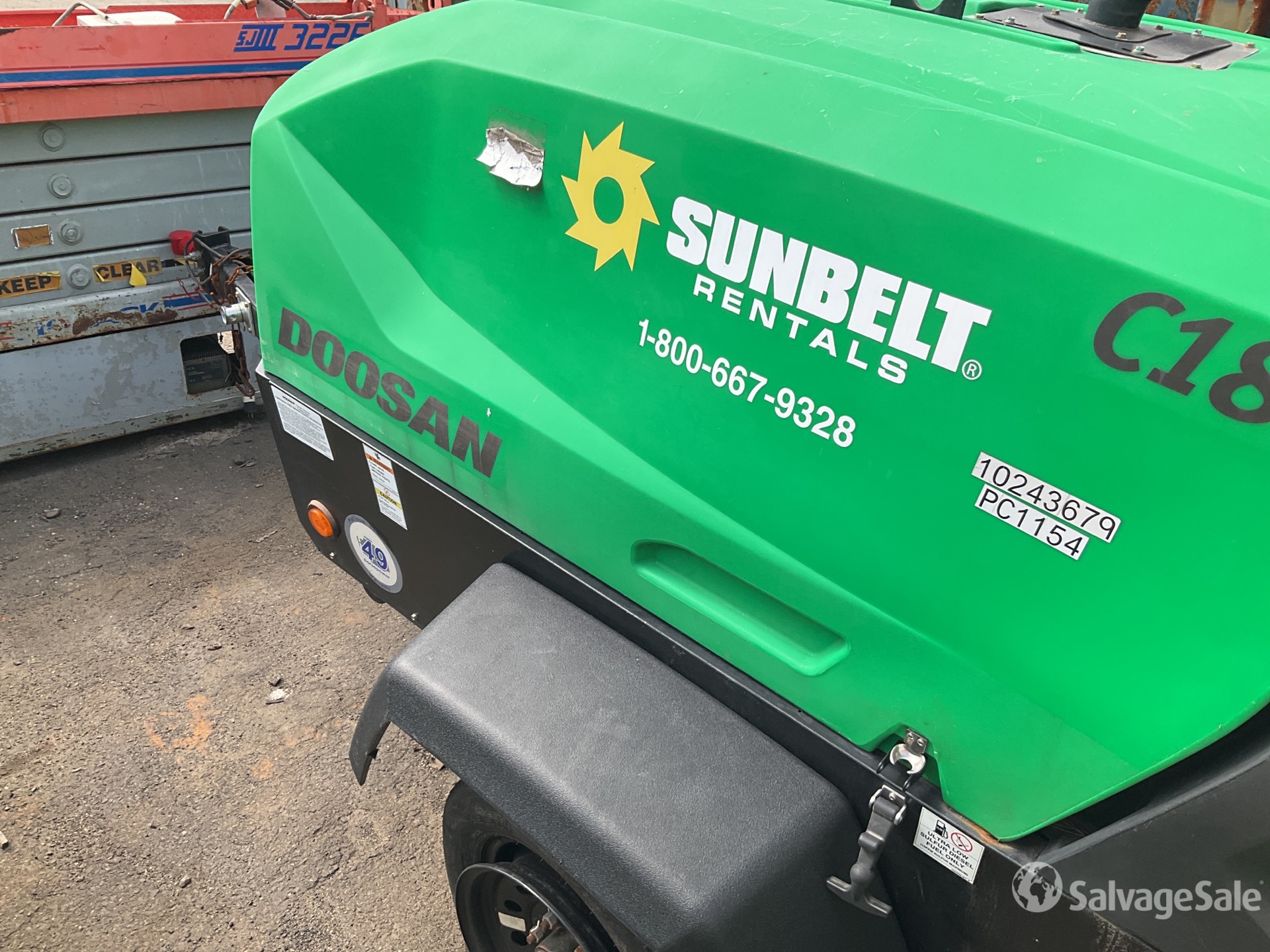 中日ドラゴンズ　MA-1 カーキ　Ｌ 2019 Doosan C185WD0-T4F 185 cfm Mobile Air Compressor in Edison