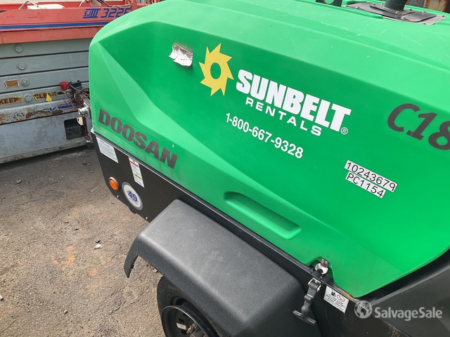 2019 Doosan C185WD0-T4F 185 cfm Mobile Air Compressor in Edison