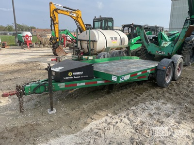 2016 Pratt EZ-1480S 14000 lb 14 ft T/A Equipment Trailer
