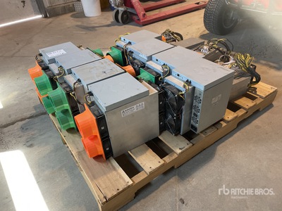 Quantity of (8) Canaan Mining Avalon A1246 Bitcoin Miners