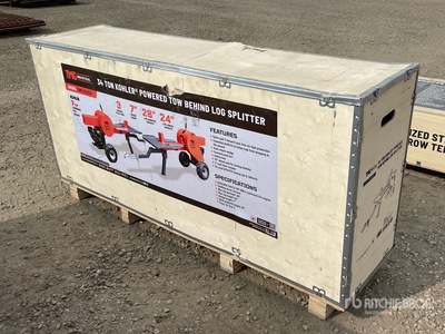 2023 TMG GLS34 Tow Behind Log Splitter (Unused)