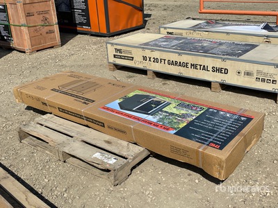 2023 TMG MS0809P 8 ft x 9 ft Metal Pent Shed (Unused)