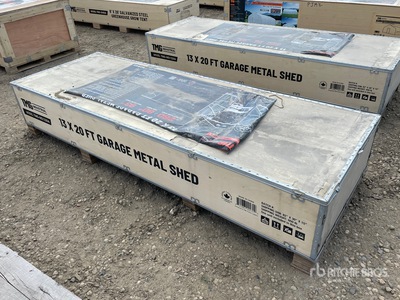 2023 TMG MS1320A 13 ft x 20 ft Metal Garage Shed (Unused)