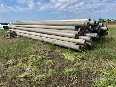 Quantity of (66) 8 in Aluminum Irrigation Pipe