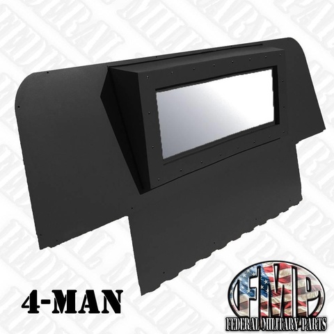 Premium Humvee Iron Curtain + Install Kit (4-Man) Black (Unused)