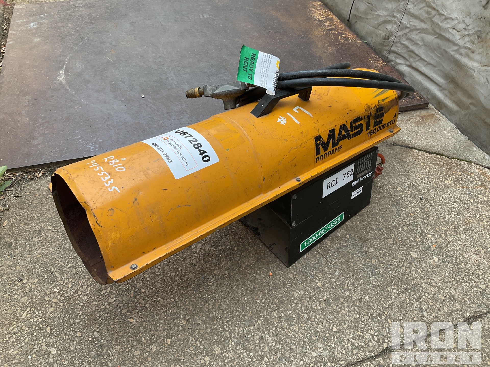 1988 Master BLP150 150000 BTU Space Heater in VINELAND, New Jersey, United  States (IronPlanet Europe Item #9455335)