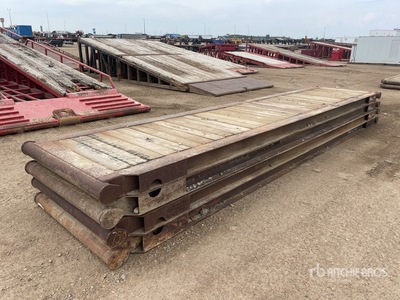 Quantity of (4) 4 Ft x 20 Ft Rig Mats Mats