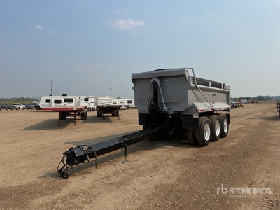 2013 Langfab 16 ft 6 in Tri/A Pup Dump Trailer