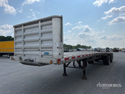 1993 Reitnouer 48 ft T/A Spread Axle Flatbed Trailer
