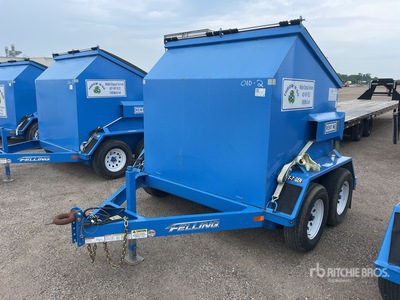 2019 Felling FT7 12 ft T/A Dumpster Specialty Trailer