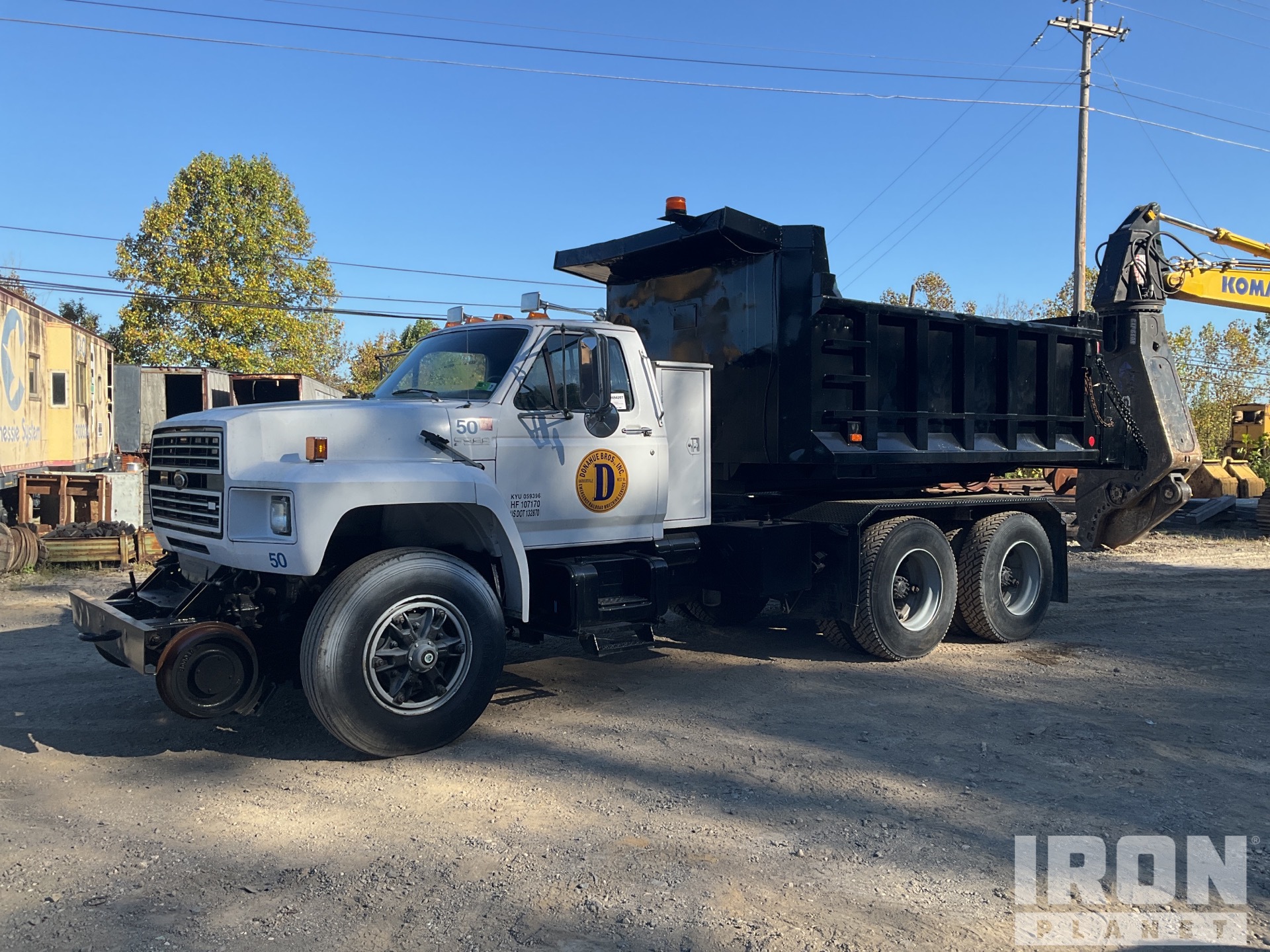 1989 Ford FT900 6x4 Hi-Rail T/A Dump Truck in Barboursville, West