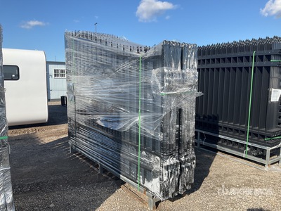 Quantity of (5) 2023 Uppro 20 ft Wrought Iron Bi-Parting Deer Style Livestock Gate (Unused)