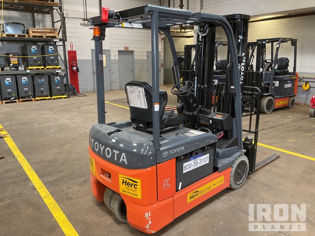 2022 Toyota 8FBE20U 3450 lb Electric Forklift in Charlotte, North ...