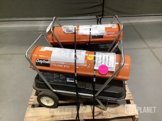 Surplus (2) Dayton 3E218D Space Heaters in Chambersburg, Pennsylvania,  United States (GovPlanet Item #10559236)