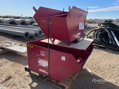 Quantity of (3) 25 in Self-Dumping Hopper (Unused)