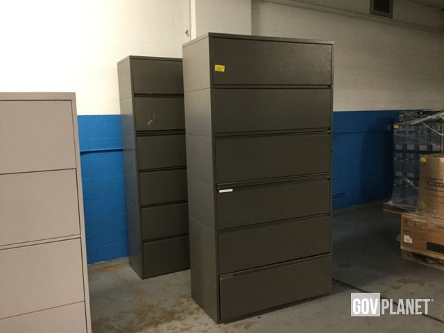Metal Lateral 6 Drawer File Cabinets 2 Items W 005 In