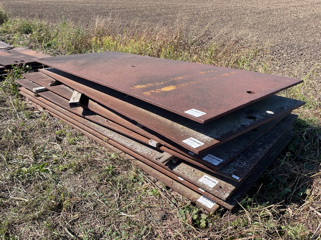 Quantity of (1) 5 ft x 12 ft Steel Road Plate
