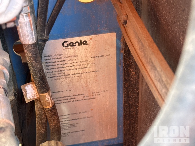 ELEVADOR TIJERA 2013 GENIE GS2669