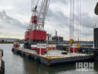 1975 (unverified) Dravo 28 80-Ton Jackup on 130' x 58' x 10' Barge