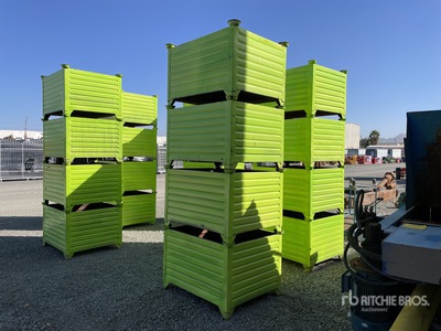Quantity of (4) Steel Waste Container