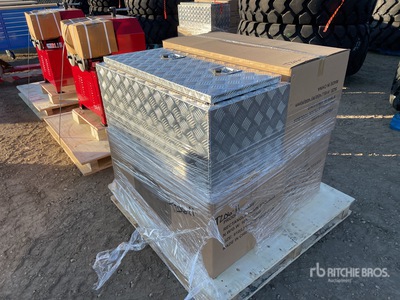Quantity of (4) 36 in Aluminum Underbody Tool Box (Unused)