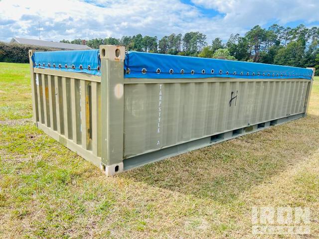 20 ft x 48 in ISO Bulk Open Top Shipping Container with Ramp in ...