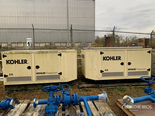 60 Generators Kohler 60REZGB Natural Gas 60KW Standby Generator (Unused) in ...