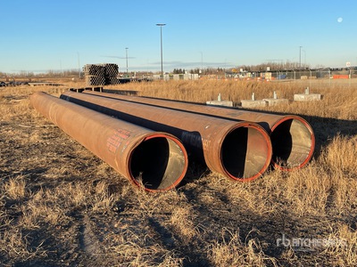 Quantity of (3) 50 ft Steel Pipe