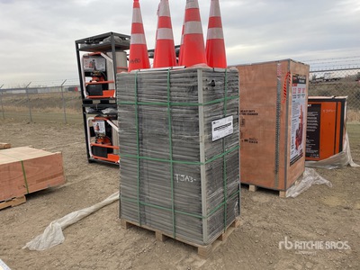 Quantity of (252) TMG Industrial  TMG-TC29 29 in Heavy Duty Reflective Traffic Cones (Unused)