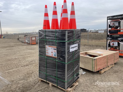 Quantity of (252) TMG Industrial  TMG-TC29 29 in Heavy Duty Reflective Traffic Cones (Unused)