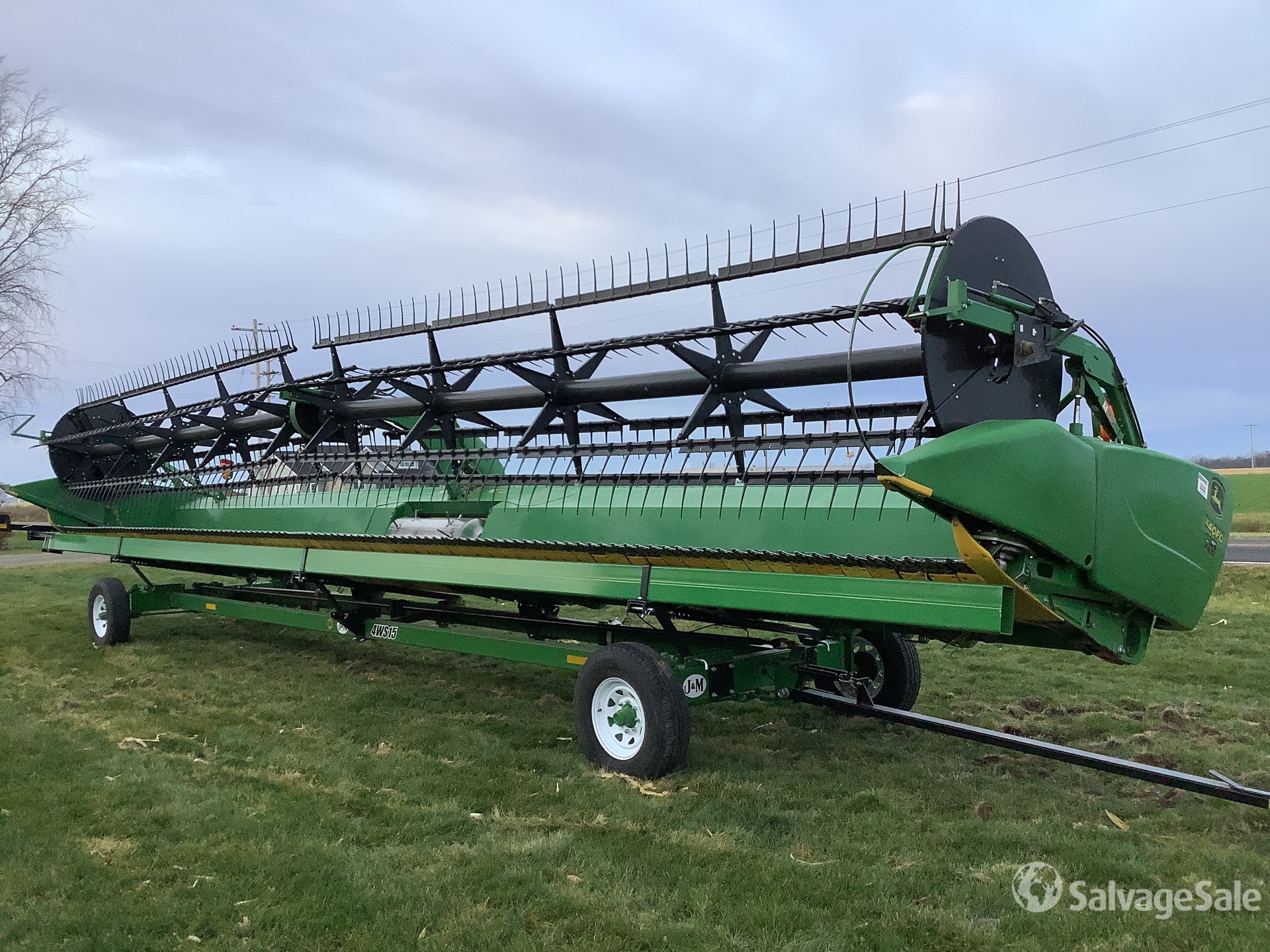 2014 John Deere 640FD 40 ft Flex Draper Combine Header in