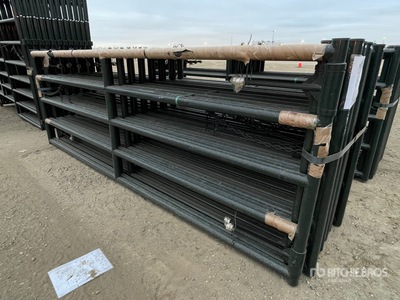Quantity of (16) 2023 BYT MGRG120 12 ft Heavy Duty Magnum Ranch Livestock Gate (Unused)